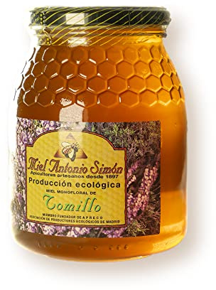 Miel pura de Tomillo, gran sabor, ecológica y artesanal, directa del apicultor, certificada.
