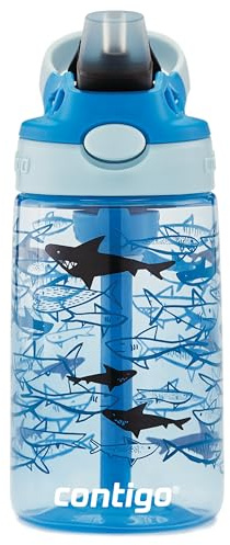 Contigo Kids Water Bottle Easy Clean Autospout with Straw, BPA-free stainless steel drinking bottle, 100% leak-proof, easy to clean, ideal for daycare