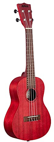 Kala KA-MRT-RED-C - Adobe Red Watercolor Meranti Concert Ukulele
