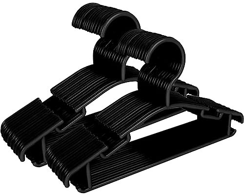 ADOV Grucce per Abiti da Neonato, Set da 30 Pezzi, Antiscivolo, Salvaspazio, Sottili e Resistenti, Ideali per Camicie, Pantaloni, Giacche, Vestiti e Altri Indumenti Bambino – Nero