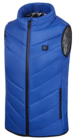 Gilet Chauffant USB Enfants GarçOn Filles Manteau Doudoune Chauffant Electrique avec 3 Zones de Chauffage Sans Manche Veste Chauffante Doudoune Enfants Vêtements Chauffants