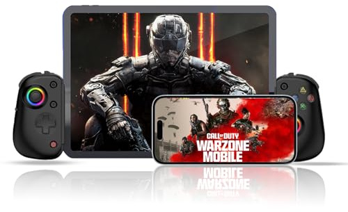Joso Contrôleur de téléphone D8Pro pour iOS/Android/PC/Tablette/Switch/PS avec M1/M2 programmable/Turbo/6-Axis Gyro/Vibration Jouer à Call of Duty, Roblox, Cloud Gaming, Jouer à Distance