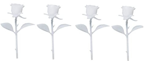 BESTOYARD 4pcs Diy Handmade Mini Ornament Rose Craft Miniature Model Fashion Home Decor