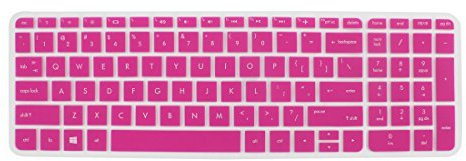 Keyboard Protector Skin Film Cover for HP Pavilion 15 Laptop Fuchsia