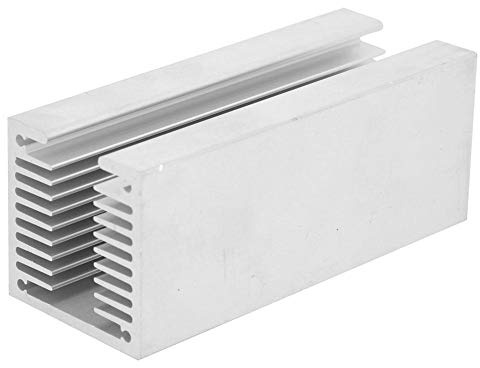 Aluminium kylfläns, U-typ TO-3P Alu kylfläns kylfläns modul tät tand värmekylare fenkylare, 100 x 40 x 40 mm