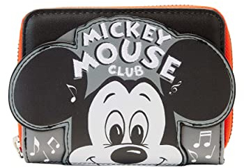 Loungefly Disney by Porte-Monnaie 100ème Mickey Mouse Club, Noir, Standard, Tendance