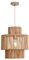 FORCOSO Hängelampe Rattan - Pendelleuchte Esstisch Boho Style Vintage Hängeleuchte Geflochten E27 Deckenlampe Rattan für Schlafzimmer Wohnzimmer Esszimmer(Ø32cm)