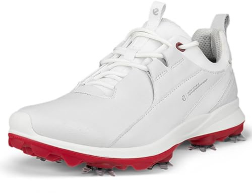 ECCO Baskets de Golf Biom Tour Full Grain Leather Trainer pour Femme, Blanc., 37 EU