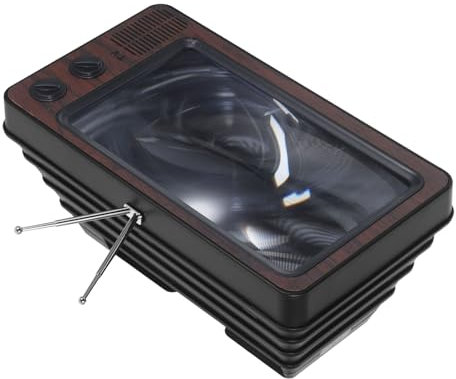 OSALADI Retro Style Phone Screen Magnifier Cell Phone Screen Amplifier High-definition Magnifying Enlarger