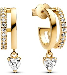 Pandora Earrings for Women 263685C01, One size, other metal, Cubic Zirconia