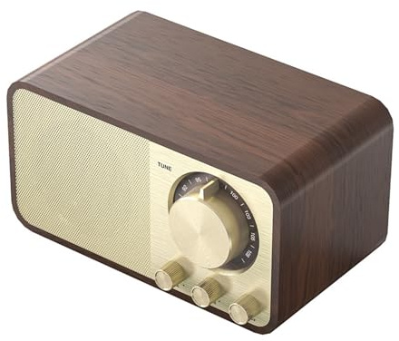 Bluetooth Radio, Portable Retro Radios with Headphone Jack, Small Radio with Rotary AM/FM Tuning Dial, Vintage Shortwave Radios for Home, Outdoor, Old Vintage Decor Birthday Gifts for Women, Men