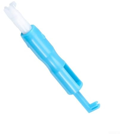 Enhebrador de aguja, 1 pieza de plástico accesorio para máquina de coser manual de inserción de puntada fácil paso de hilo compatible con máquinas multiusos