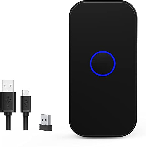 Bluetooth 2D Wireless Barcode Scanner,Symcode 3-in-1 USB Wired & 2.4G Wireless & Bluetooth 4.1 1D QR Image Bar Code Reader Scanner
