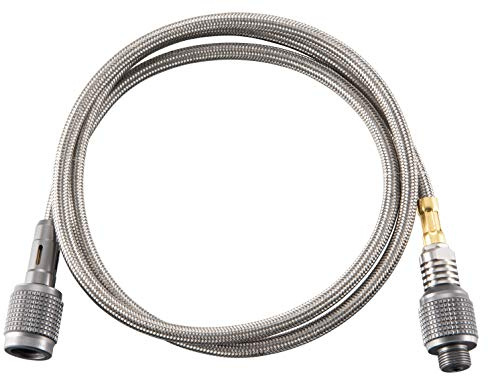 CAMPINGMOON 42.13-inch Multi-function Gas Hose for EN417 Lindal Valve Screw-on Type Canister and Device Z17