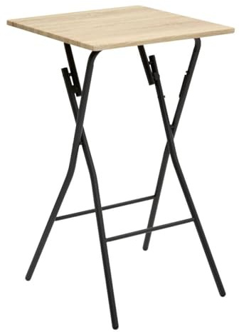 5five - Table de Bar Pliante 2 Places Effet Bois