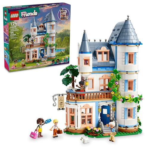 LEGO Friends Castle Bed and Breakfast Hotel Playset for Kids Ages 12 and Up, with 4 Mini Dolls, a Dog Toy Figure and Accessories, Castle Toy Gift Idea for Girls, Boys and Teens, 42638