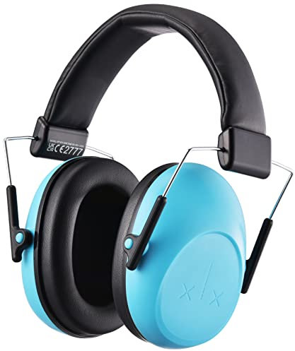 Onhear Kids Ear Defenders Children, 28dB Noise Cancelling Earmuffs, Toddler Ear Protection, Feather-Feel Ear Ptrotection Kids, Comfortable Lightweight for Concentrate, Firework, Loudy Music Blue Black
