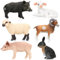 Meleager Animales de Juguete para Niños, 6 Piezas Figuras Animales, Set Animales de Granja, Figuras Realistas de Animales para Regalos de Fiestas, de Navidad, de Cumpleaños para Niños