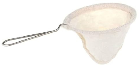 Bolsa de filtro de café reutilizable, mango de acero inoxidable, colador de tela de franela, olla goteada, cesta de malla, utensilio de café