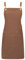 Kitchen Apron - Adjustable Bib Chef Aprons, Water Repellent Canvas Aprons with Pocket, Work Aprons for Men Women, Unisex Cooking Apron for Home, Kitchen, Coffee House, Baking, Gardening, BBQ (Brown)