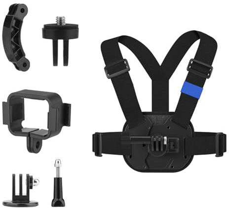 Arnés ajustable para montaje en el pecho, chalecos de pecho para 3 cámaras de bolsillo, soporte para fotografía, fácil de llevar y estable, múltiples cámaras