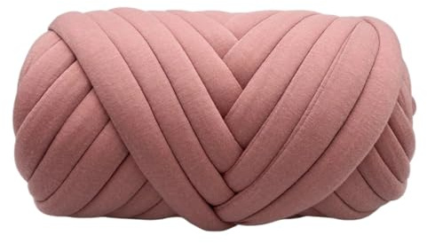 Handstickgarn, Super Chunky Cotton Yarn Multicolor Crochet Knitting DIY(250g Dusty Rose)