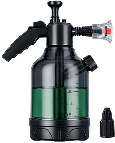 Spruzzatore di schiuma - Lavatrice per auto con pompa a mano | Bottiglia di schiuma a pressione portatile con ugelli regolabili per la pulizia 'auto Strumento di dettaglio per l'irrigazione del gi