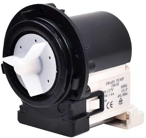 4681EA2001T WM3170CW Washer Drain Pump for Kenmore LG WM3170CW WM2101HW WM2301HR WM0642HW WM3670HVA WM2650HWA WM3270CW WM8100HVA MAH5500BWW WM8000HVA WM2487HRMA WM8000HWA