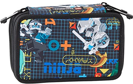 LEGO® NINJAGO® Prime Empire 3 Zip Rechteckiges Etui, Custom Zip Puller, FILA Content - Prime Empire, Mehrfarbig, 3 Reißverschlüsse Rechteckiges Federmäppchen, Mehrfarbig, Rechteckiges Federmäppchen