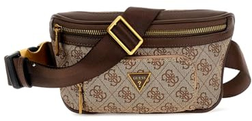 GUESS Vezzola Smart Compact Bum Bag Beige/Brown