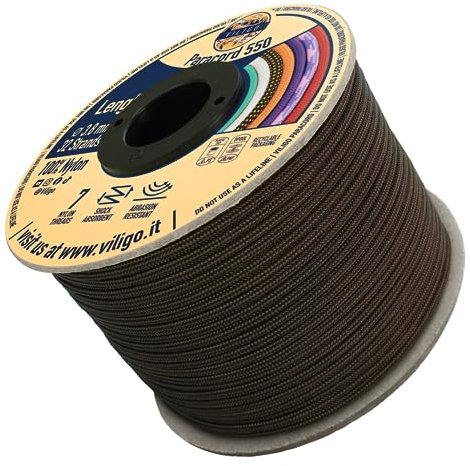 VILIGO Paracord 550 Corde en nylon idéale pour créer un bracelet, laisse ou collier, corde de camping pour tentes et randonnée (15 m, ours)