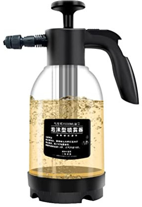Spruzzatore in schiuma manuale da 2 L per lavaggio auto, pistola schiumogena con tubo giardino, design ergonomico, compatibile tutti i detergenti