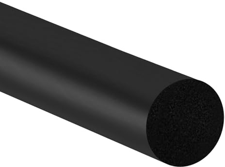 PATIKIL 3/4 Inch x 3.3 Feet Backer Rod, Foam Rope Caulk Crack Joint Filler Roll Seal Weather Strip for Home Construction, Black