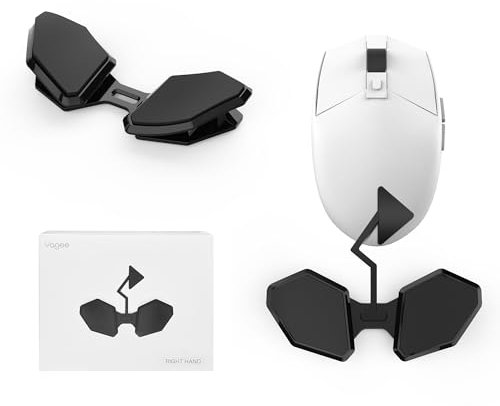 YaGee Handballenauflage Maus für Gaming, Ergonomische Wrist Rest, Handgelenkstütze für Rechtshänder, An die Maus anbringbar – PC Gamer Accessoire, Anti-Ermüdung, Leichtes Gleiten, Mini, Schwarz