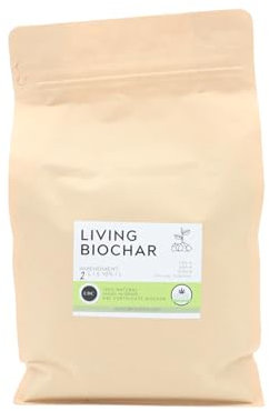 ALMICANNA: Living Biochar 2L - Charbon végétal activé pour la culture du cannabis - Amendement dans Living Soil et Terra Preta - Activateur de sol