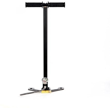 Pompa Manuale per PCP, 3 Stadi Ricaricabile, con Filtro Gas, Manometro, per Carabina ad Aria Compressa, Fucile ad Aria, 4500 PSI, Pieghevole, con Guarnizioni di Ricambio