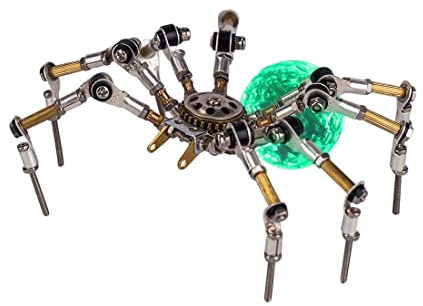 Torquino Puzzle 3D in metallo, stile steampunk, modellino meccanico 3D, kit di montaggio con luce notturna, puzzle fai da te in metallo con insetti animali, artigianato fai da te per adulti (260 pezzi