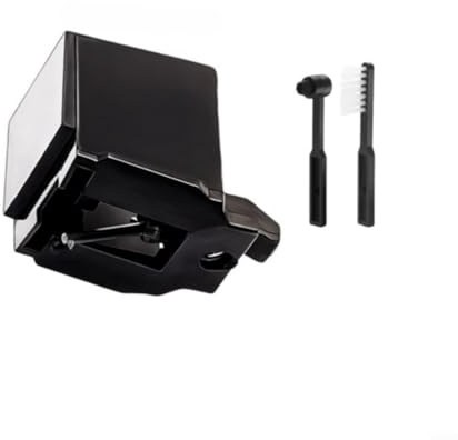 EXTRWORY Aguja para tocadiscos ATN3600LE de repuesto con cepillo para reproductor de discos para Audio-Technica AT-LP60X AT-LP60 Series para escuchar vinilo (barra negra)