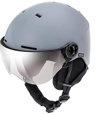 Meteor Ski Helmet with Earmuffs for Skiing & Snowboarding – Adjustable Snowboard Helmet for Men, Women, Kids, Boys & Girls – Professional Ski Safety Helmet for Winter Sports