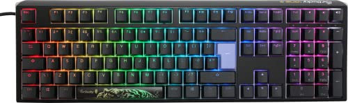 Ducky One3 Classic Black Full Size RGB Silent Red Cherry MX Switch Keyboard - UK Layout