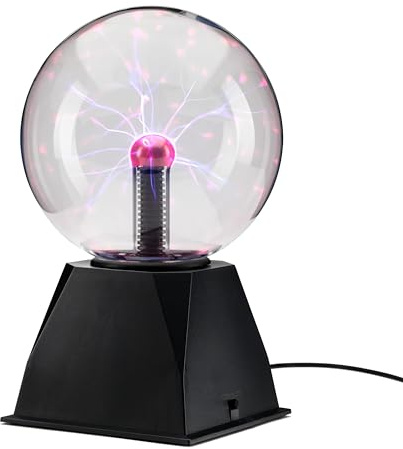 RED5 Lámpara de bola de plasma sensible al sonido (USB o batería de tamaño mediano)