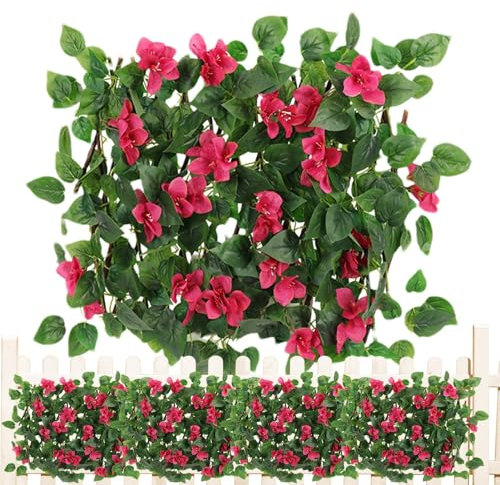 Wall Hedge - Artificial Fence Mat, Artificial Hedge Panel | Privacy Fence Screen Hedge Plant Wall Green, Bendable Realistic Faux Fence Mat Wall Background Decoration for Courtyard Window Wall Stairs