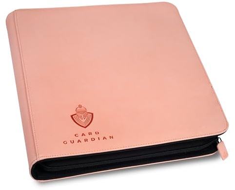 Card Guardian - Carpeta de 12 bolsillos con cremallera, carpeta premium para cartas coleccionables con cremallera con capacidad para 480 cartas - Carpeta TCG de carga lateral para MTG, Lorcana, Match