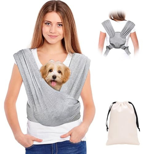Hundetragetasche, Freihändige Hundetasche, Hundetragetuch Mit Verstellbarem Riemen, Tragetuch Hund Bis 9kg, Hundetasche, Tragetuch Hund Haustier Für Hunde, Aktivitäten Im Freien, Katzen