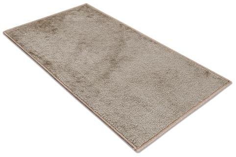 Comart - Tappeto Ocean da Bagno - Rettangolare 50x90 cm - Morbido sotto i Piedi - Tappetino Antiscivolo - Sottile e Traspirante - Lavabile in Lavatrice - Scendi Doccia e Vasca - Beige
