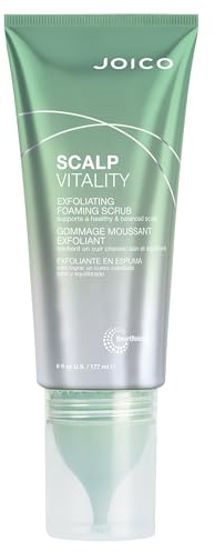 Joico Scalp Vitality Exfoliating Foaming Scrub | Supports A Healthy & Balanced Scalp | For Dry, Oily and Itchy Scalp | Removes Excess Oil & Product Buildup | Cooling Sensation | 6 Fl Oz