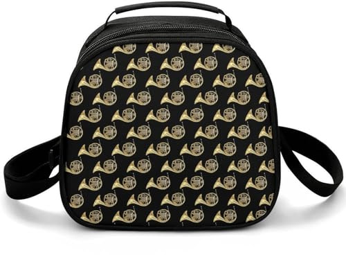 XYBWLCA French Golden Horn Large Capacity Portable Meal Bag