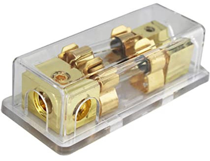 Cabilock Portafusibles para Altavoces De Coche Base De Fusibles Transparente Cable De Alimentación para Amplificador Soporte para Fusibles De Sonido Automático para Escenario De