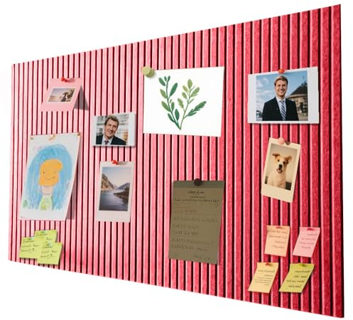 40 x 60 cm anslagstavla stor självhäftande – dekorativ anslagstavla av filt, pinvägg, korktavla, vikbar fotopanel, planeringstavla för kontor, hem och barnrum