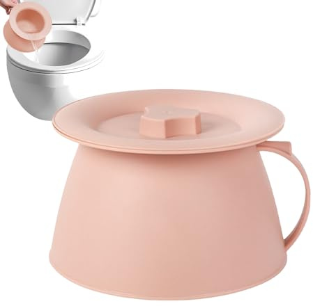 Bacinilla,Orinal De 1.5 Litros Con Tapa Y Asa Para Hombres | Para Hombres Mujeres Jóvenes Niños Adolesentes y Familia